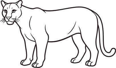 Cougar vector Png file by illutrator