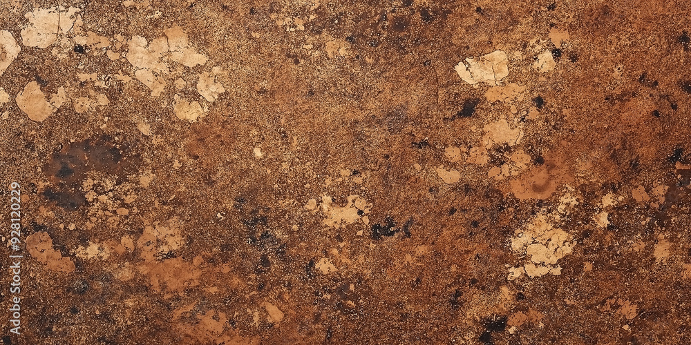 Poster rough brown and gold textured background creating dramatic atmosphere