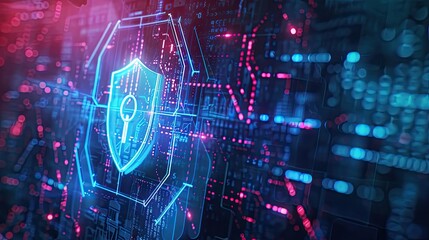 Fototapeta premium Digital Security Shield