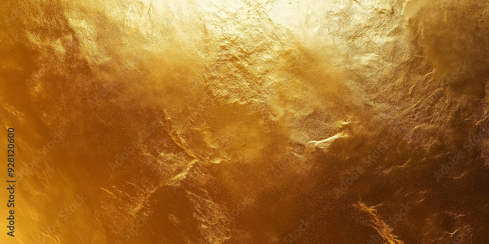 Aufkleber gold background showing rough textured effect illuminating light