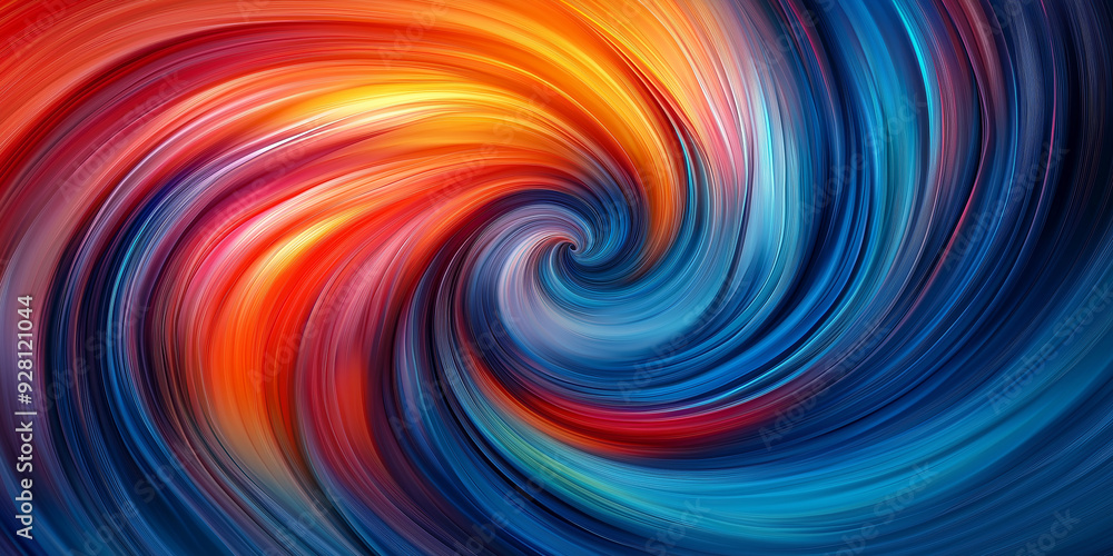 Aufkleber abstract swirl background forming colorful spiral pattern