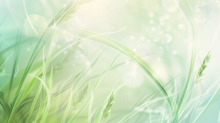 Tranquil Nature-Inspired Abstract Artwork with Soft Gradients and Gentle Patterns on Fresh Background