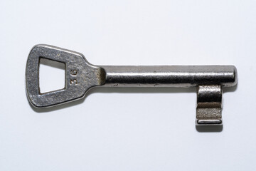 Key for room door in close up