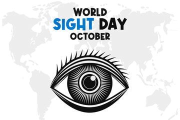 World Sight Day Background Vector Eye Health and Vision Awareness Design