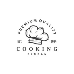 Chef Logo Design Cooking Inspiration And Chef Hat With Simple Lines For Restaurant Business Brands