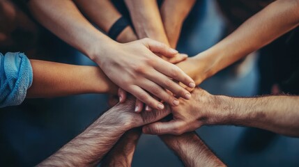 Team of People Providing Emotional Support and Encouragement