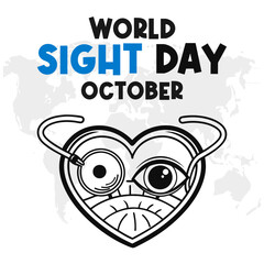 World Sight Day Vector Eye Health and Vision Awareness Design for Global Eye Care