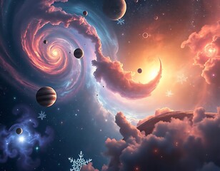planet and space