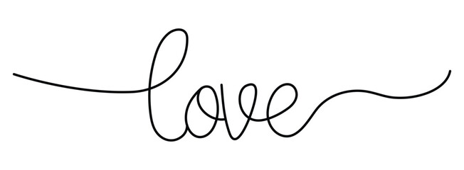 hand drawn love icon cursive text i love you. vector ilustraton.