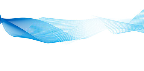 Abstract carve wave line blend blue glowing flow dynamic technology digital soundwave minimal isolated. frequency web and noise gradient science futuristic creative texture background.