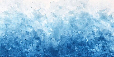 Fototapeta premium Abstract Watercolor Painting in Shades of Blue