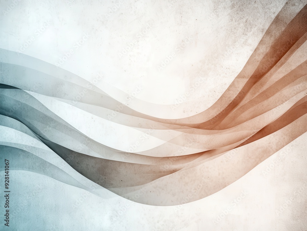 Poster a soft, flowing abstract wave pattern with subtle colors that create an elegant, tranquil atmosphere