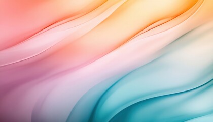 Obraz premium A vibrant abstract background featuring flowing waves of soft colors, perfect for artistic and modern design projects.