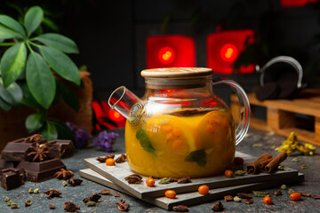 Fruity sea buckthorn orange tea