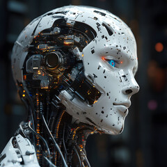 Fototapeta premium Synthetic Soul: A Glimpse into the Future of Consciousness