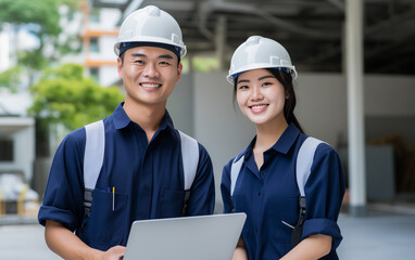 two architects working on project