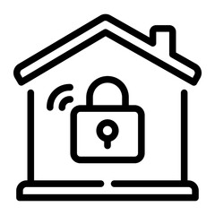 home security Line Icon