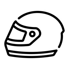 helmet Line Icon