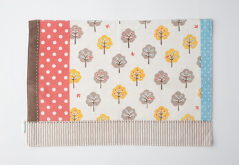 ランチョンマット_木のイラスト_ドット_ストライプ_0434