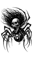 Horror Monster Tattoo: Dark Illustration Art