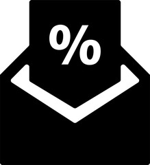 Rounded Filled Coupon Icon