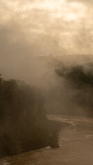 clouds over the river