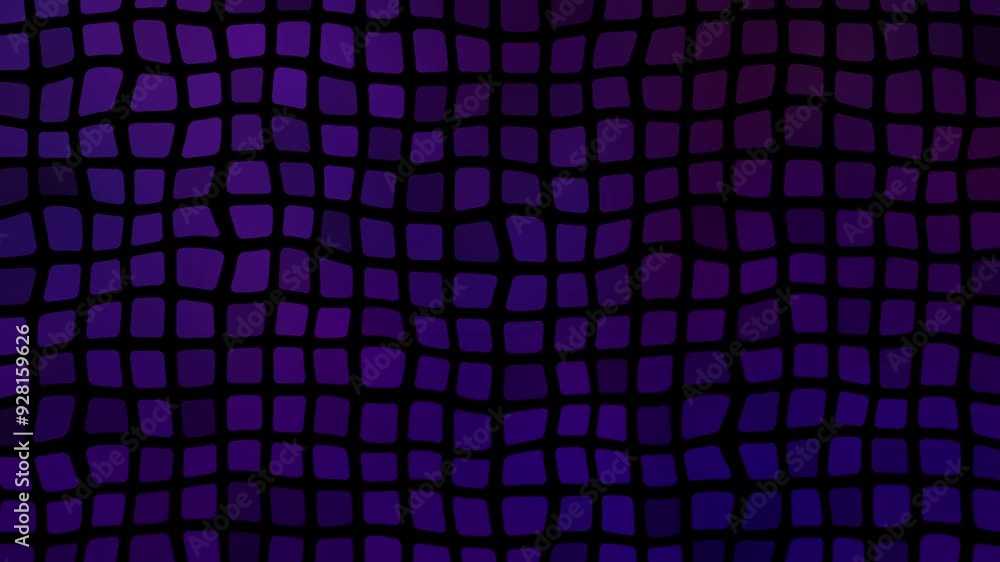 Poster abstract background featuring a wavy grid pattern with a purple and black color scheme, creating a m