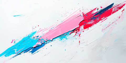 Expressive brush strokes. Bright positive colors. Abstract background. Creative abstraction. graphics element. Clear poster invitation flyer banner email header. Copy space. Generative Ai content