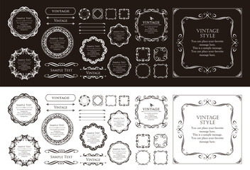 ハロウィンのフレームデザイン。