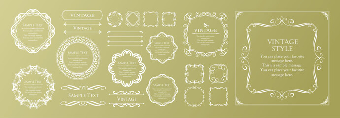 ハロウィンのフレームデザイン。