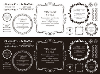 ハロウィンのフレームデザイン。