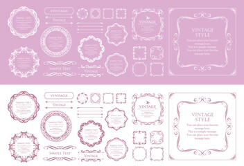 ハロウィンのフレームデザイン。