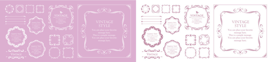 ハロウィンのフレームデザイン。