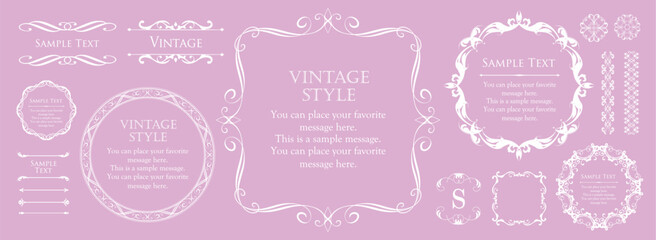 ハロウィンのフレームデザイン。