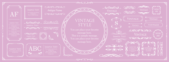 ハロウィンのフレームデザイン。