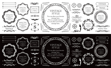 ハロウィンのフレームデザイン。