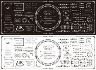 ハロウィンのフレームデザイン。