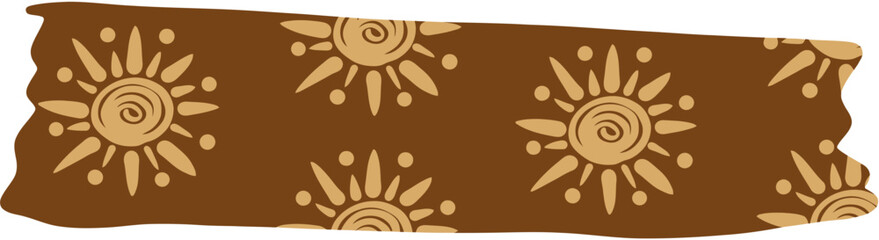 Obraz premium Abstract Washi Tape Doodle Design