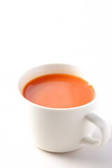 熱々のトマトスープ
