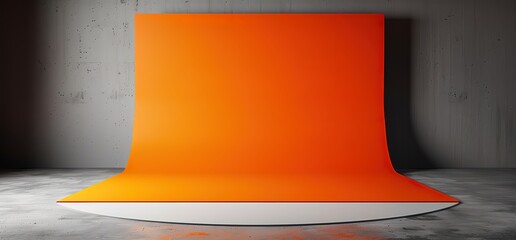 Orange seamless backdrop for photography. Perfect for product photography, portraits, and more.