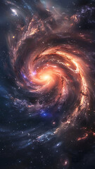 Swirling Galaxy in Deep Space