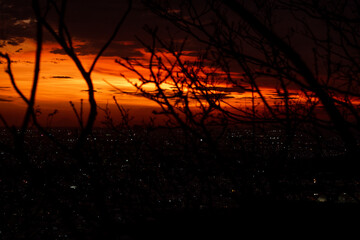 atardecer en el cerro