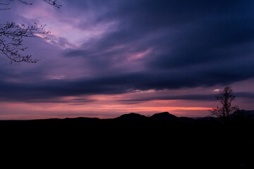 atardecer en el cerro