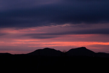 atardecer en el cerro