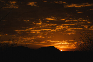 atardecer en el cerro