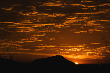 atardecer en el cerro