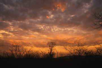 atardecer en el cerro