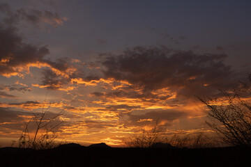 atardecer en el cerro
