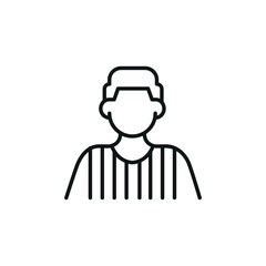 Referee icon. Simple referee icon for social media, app, and web design. Vector illustration.