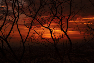 atardecer en el cerro